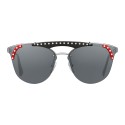 Prada - Prada Ornate - Steel and Fire Black Cat Eye Sunglasses - Prada Ornate Collection - Sunglasses - Prada Eyewear