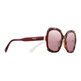 Prada - Prada Collection - White Turtle Orchid Cerise Square Sunglasses - Alternative Fit - Sunglasses - Prada Eyewear