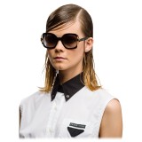 Prada - Prada Collection - Occhiali Quadrati Nero Astrale Tartaruga Talco - Prada Collection - Occhiali da Sole - Prada Eyewear