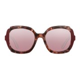 Prada - Prada Collection - White Turtle Orchid Cerise Square Sunglasses - Prada Collection - Sunglasses - Prada Eyewear