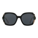 Prada - Prada Collection - Black Soleil Astral Turtle Square Sunglasses - Prada Collection - Sunglasses - Prada Eyewear