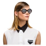 Prada - Prada Collection - Black Begonia Turtle Round Sunglasses - Alternative Fit - Sunglasses - Prada Eyewear