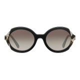 Prada - Prada Collection - Black Astral Talc Tortoise Round Sunglasses - Alternative Fit - Sunglasses - Prada Eyewear