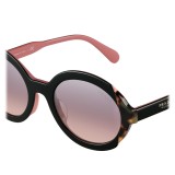 Prada - Prada Collection - Black Begonia Turtle Round Sunglasses - Alternative Fit - Sunglasses - Prada Eyewear