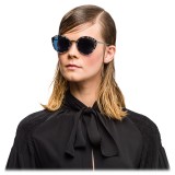 Prada - Prada Collection - Astral Turtle Round Cat Eye Sunglasses - Prada Collection - Sunglasses - Prada Eyewear