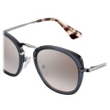 Prada - Prada Wanderer - Occhiali Quadrati Ardesia Trasparente - Prada Wanderer Collection - Occhiali da Sole - Prada Eyewear