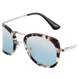 Prada - Prada Wanderer - Occhiali Quadrati Tartaruga Talco - Prada Wanderer Collection - Occhiali da Sole - Prada Eyewear