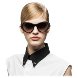 Prada - Prada Tapestry - Occhiali Cat Eye in Nero - Prada Tapestry Collection - Occhiali da Sole - Prada Eyewear