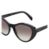 Prada - Prada Tapestry - Black Cat Eye Sunglasses - Prada Tapestry Collection - Sunglasses - Prada Eyewear