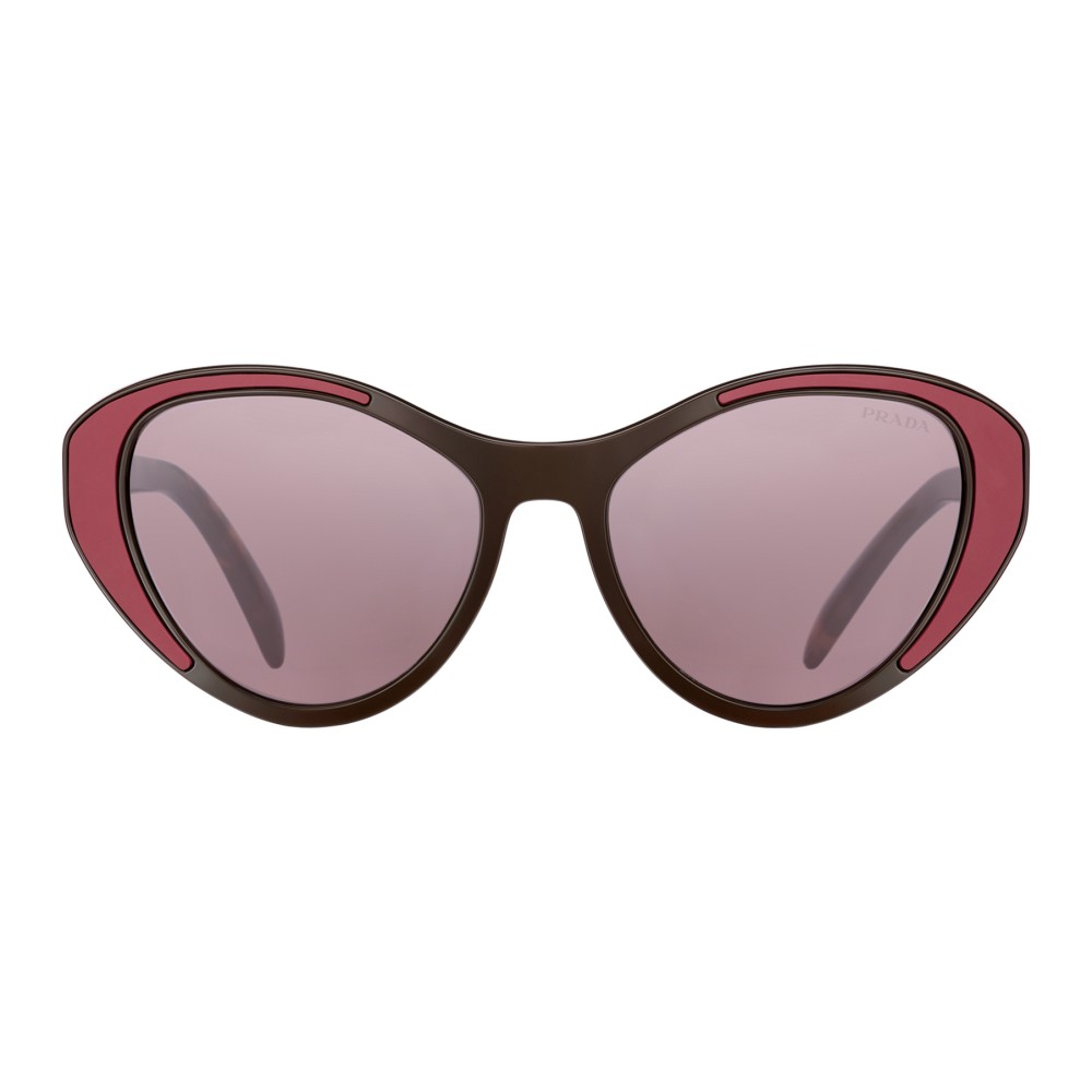 Prada - Prada Tapestry - Cocoa and Garnet Cat Eye Sunglasses - Prada  Tapestry Collection - Sunglasses - Prada Eyewear - Avvenice