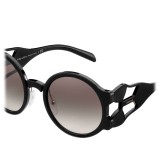 Prada - Prada Tapestry - Black Round Sunglasses - Prada Tapestry Collection - Sunglasses - Prada Eyewear