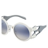 Prada - Prada Tapestry - Talc Round Sunglasses - Prada Tapestry Collection - Sunglasses - Prada Eyewear