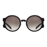 Prada - Prada Tapestry - Black Round Sunglasses - Prada Tapestry Collection - Sunglasses - Prada Eyewear