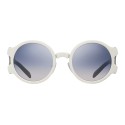 Prada - Prada Tapestry - Occhiali Rotondi Talco - Prada Tapestry Collection - Occhiali da Sole - Prada Eyewear