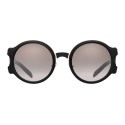 Prada - Prada Tapestry - Black White Round Sunglasses - Prada Tapestry Collection - Sunglasses - Prada Eyewear