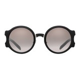 Prada - Prada Tapestry - Black White Round Sunglasses - Prada Tapestry Collection - Sunglasses - Prada Eyewear