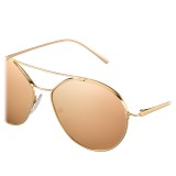 Prada - Prada Eyewear Collection - Shiny Gold Aviator Sunglasses - Prada Collection - Sunglasses - Prada Eyewear