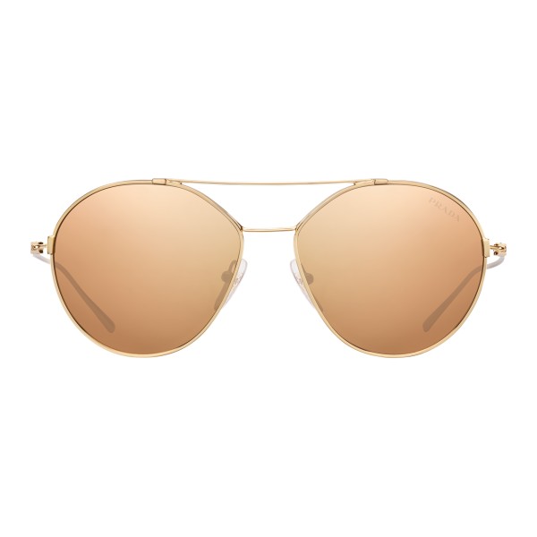 Prada - Prada Eyewear Collection - Shiny Gold Aviator Sunglasses - Prada  Collection - Sunglasses - Prada Eyewear - Avvenice