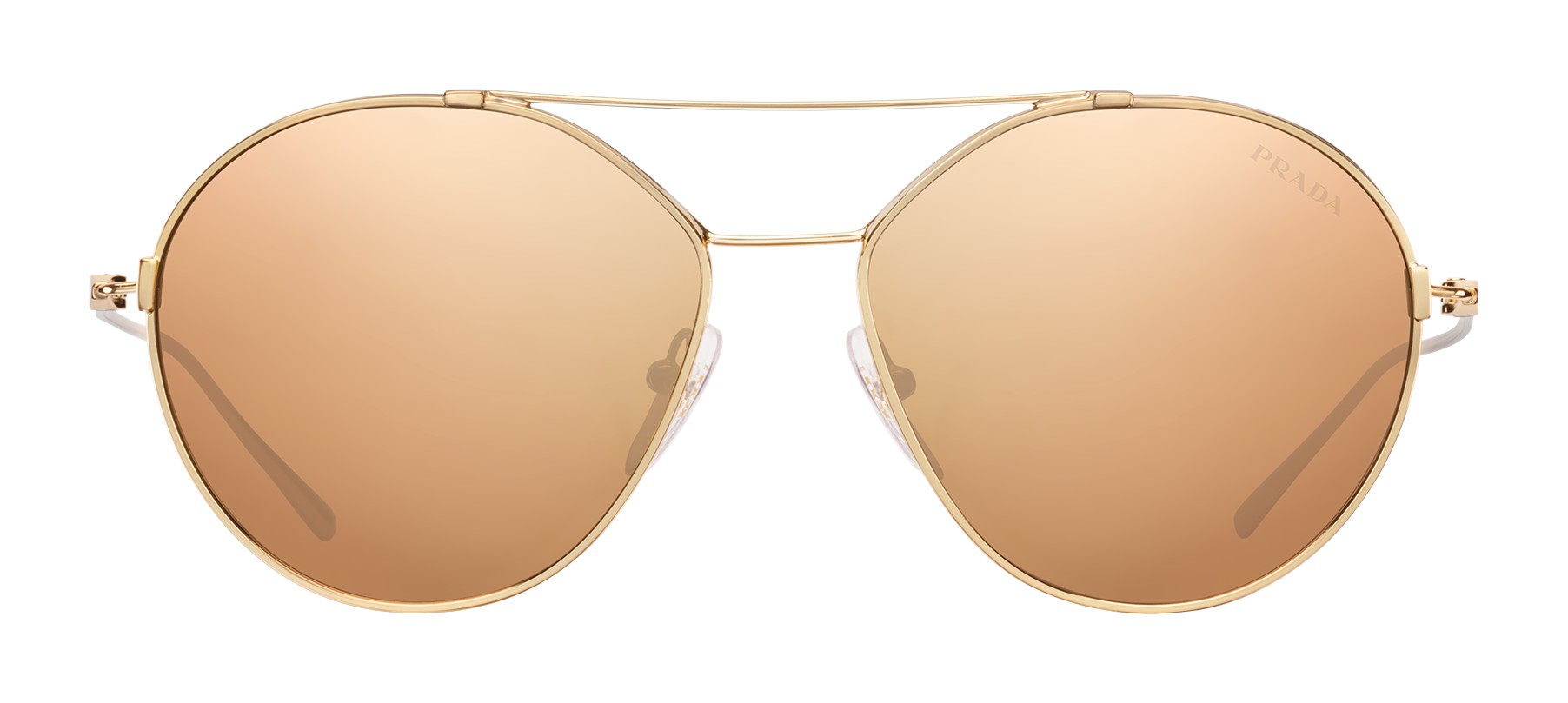 prada gold aviator sunglasses
