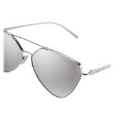 Prada - Prada Collection - Steel Cat Eye Flat Sunglasses - Prada Collection - Sunglasses - Prada Eyewear