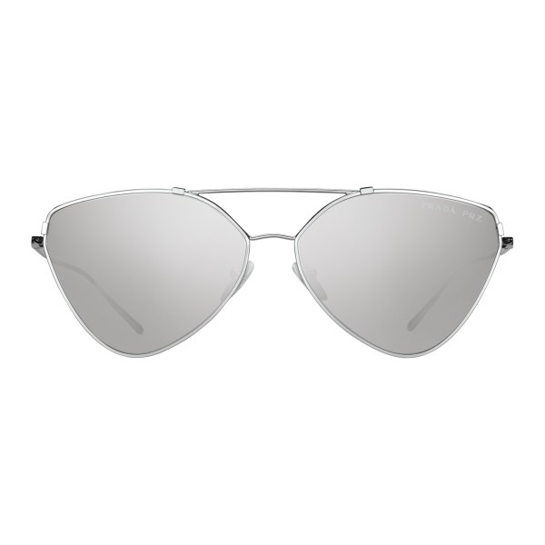 Prada - Prada Collection - Steel Cat Eye Flat Sunglasses - Prada Collection - Sunglasses - Prada Eyewear