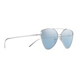 Prada - Prada Collection - Dark Steel Cat Eye Flat Sunglasses - Prada Collection - Sunglasses - Prada Eyewear