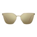 Prada - Prada Cinéma - Pale Gold Irregular Cat Eye Sunglasses - Prada Cinéma Collection - Sunglasses - Prada Eyewear