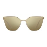 Prada - Prada Cinéma - Pale Gold Irregular Cat Eye Sunglasses - Prada Cinéma Collection - Sunglasses - Prada Eyewear