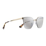 Prada - Prada Cinéma - White Gold Irregular Cat Eye Sunglasses - Prada Cinéma Collection - Sunglasses - Prada Eyewear