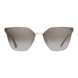 Prada - Prada Cinéma - Steel Irregular Cat Eye Sunglasses - Prada Cinéma Collection - Sunglasses - Prada Eyewear