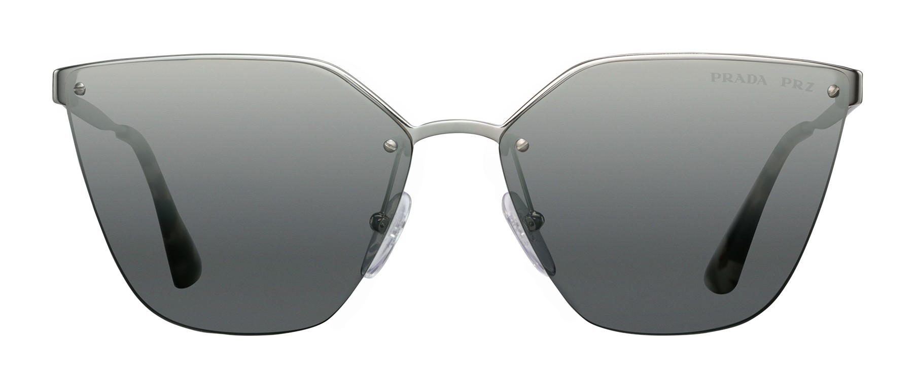 Prada irregular 64mm hot sale cat eye sunglasses