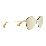 Prada - Prada Cinéma - Pale Gold Irregular Sunglasses - Prada Cinéma Collection - Sunglasses - Prada Eyewear