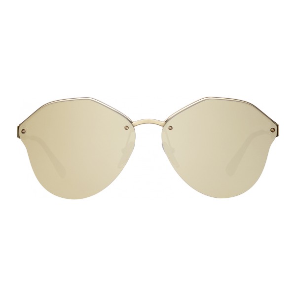 Prada - Prada Cinéma - Pale Gold Irregular Sunglasses - Prada Cinéma Collection - Sunglasses - Prada Eyewear