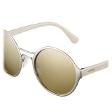 Prada - Prada Mod - Matt Steel Round Sunglasses - Prada Mod Collection - Sunglasses - Prada Eyewear