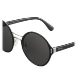 Prada - Prada Mod - Occhiali Rotondi Nero e Acciaio - Prada Mod Collection - Occhiali da Sole - Prada Eyewear