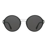 Prada - Prada Mod - Occhiali Rotondi Nero e Acciaio - Prada Mod Collection - Occhiali da Sole - Prada Eyewear
