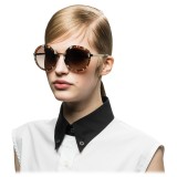 Prada - Prada Cinéma - Striped Astral Round Sunglasses - Prada Cinéma Collection - Sunglasses - Prada Eyewear