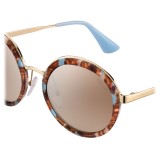 Prada - Prada Cinéma - Striped Astral Round Sunglasses - Prada Cinéma Collection - Sunglasses - Prada Eyewear