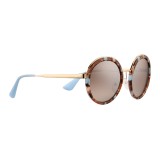 Prada - Prada Cinéma - Striped Astral Round Sunglasses - Prada Cinéma Collection - Sunglasses - Prada Eyewear