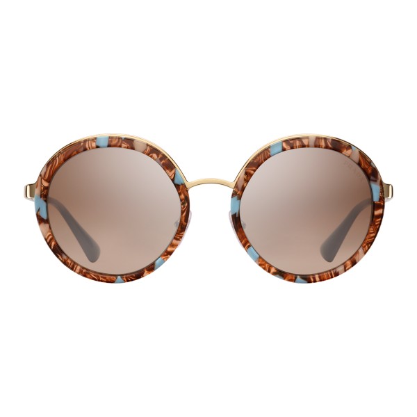 Prada - Prada Cinéma - Striped Astral Round Sunglasses - Prada Cinéma Collection - Sunglasses - Prada Eyewear