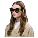 Prada - Prada Tapestry - Black Velvet Cat Eye Sunglasses - Prada Tapestry Collection - Sunglasses - Prada Eyewear