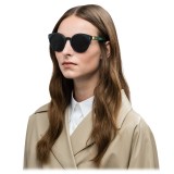 Prada - Prada Tapestry - Black Round Pop Sunglasses - Prada Tapestry Collection - Sunglasses - Prada Eyewear