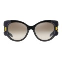 Prada - Prada Tapestry - Occhiali Cat Eye in Velluto Nero - Prada Tapestry Collection - Occhiali da Sole - Prada Eyewear