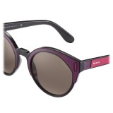 Prada - Prada Tapestry - Amarena Round Pop Sunglasses - Prada Tapestry Collection - Sunglasses - Prada Eyewear