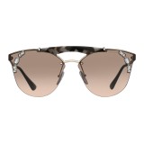 Prada - Prada Ornate - Occhiali Cat Eye Tartaruga Talco Crystal - Prada Ornate Collection - Occhiali da Sole - Prada Eyewear