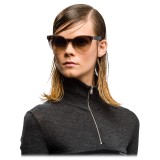 Prada - Prada Hide - Occhiali Cat Eye Argilla Opalino - Prada Hide Collection - Occhiali da Sole - Prada Eyewear