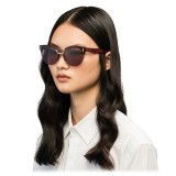 Prada - Prada Hide - Bordeaux Cat Eye Sunglasses - Prada Hide Collection - Sunglasses - Prada Eyewear