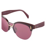 Prada - Prada Hide - Bordeaux Cat Eye Sunglasses - Prada Hide Collection - Sunglasses - Prada Eyewear