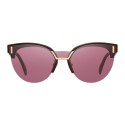 Prada - Prada Hide - Bordeaux Cat Eye Sunglasses - Prada Hide Collection - Sunglasses - Prada Eyewear