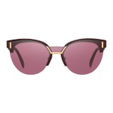 Prada - Prada Hide - Bordeaux Cat Eye Sunglasses - Prada Hide Collection - Sunglasses - Prada Eyewear